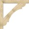 Ekena Millwork Olympic Block Rough Sawn Bracket w/ Offset Brace, Douglas Fir, 6"W x 38"D x 38"H BKT0604X38X38OLY05RDF - alternate 2